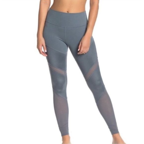 Alo Yoga Pants - Alo Yoga Sheila Mesh‎ Legging Blue Size M